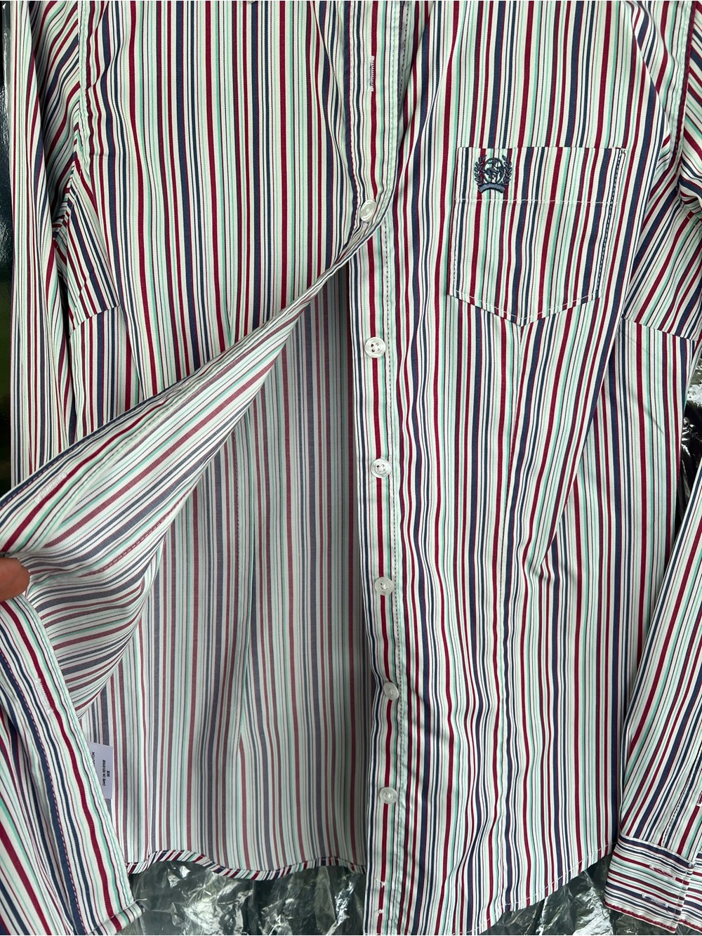 Striped Button-Up Shirt - Picture 2 of 5